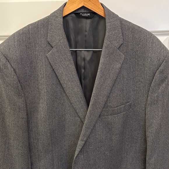 Jos. A. Bank Charcoal Blazer Gray Wool Business Suit Coat Formal Sport-coat EUC - Picture 3 of 17
